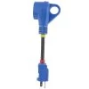 Electric World 15 Amp To 30 Amp Adapter Round Cord -RV Camping Store Sale 141362 1