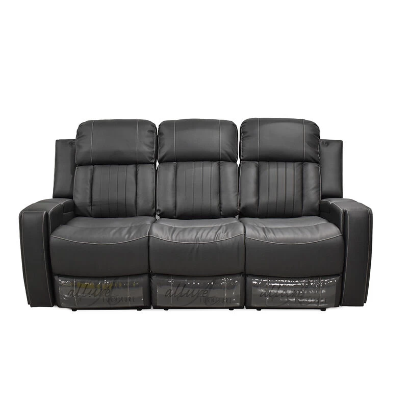 Camping World 88" Manual Entertainment Seating With Drop-Down Center Table, Seaport/Licorice 3 Camping World 88" Manual Entertainment Seating With Drop-Down Center Table, Seaport/Licorice