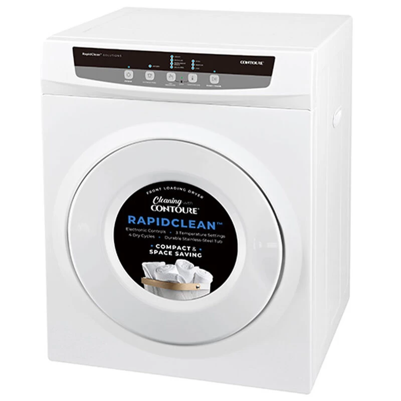 CONTOURE 24" Stackable Front-Load Electric Dryer, White 3 CONTOURE 24" Stackable Front-Load Electric Dryer, White