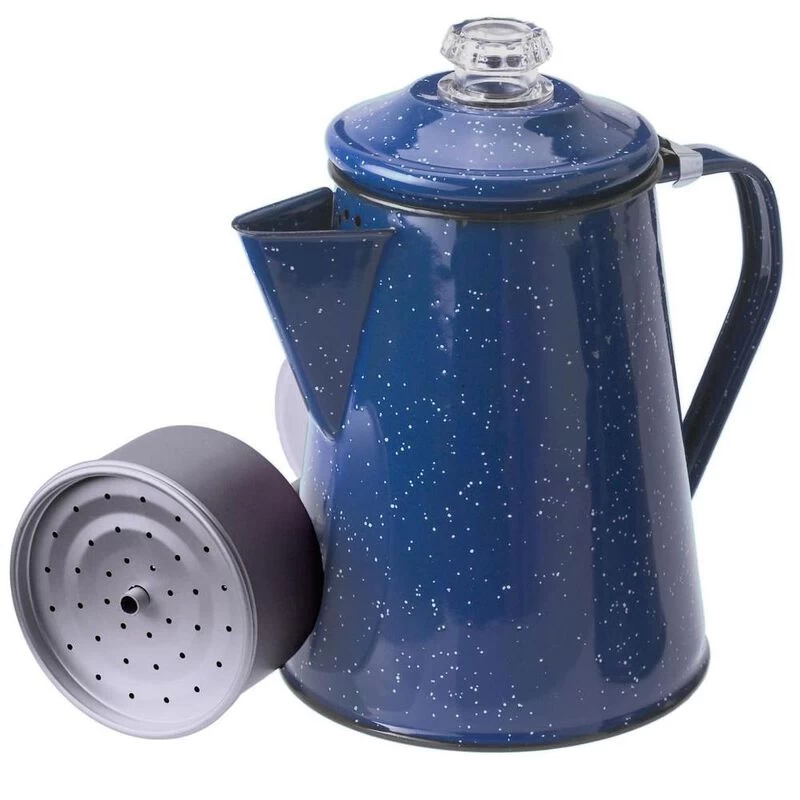 GSI Outdoors 8-Cup Enamelware Percolator, Blue 3 GSI Outdoors 8-Cup Enamelware Percolator, Blue