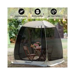 Leedor Pop-Up Screen House Tent, 6' X 6', Beige -RV Camping Store Sale 365336 7