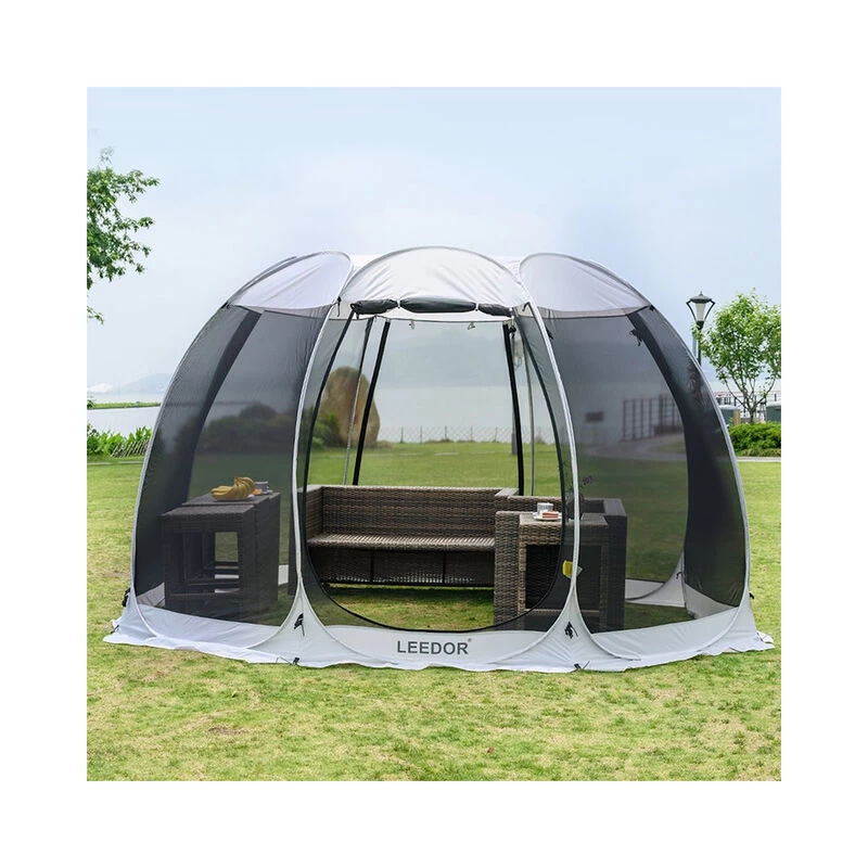 Leedor Pop-Up Screen House Tent, 12' X 12', Gray 7 Leedor Pop-Up Screen House Tent, 12' X 12', Gray - Image 5