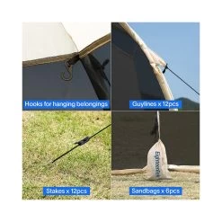 Eighteentek Pop-Up Screen House Tent, 10' X 10', Beige -RV Camping Store Sale 365346 4