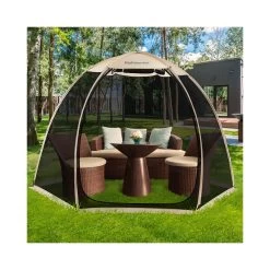 Eighteentek Pop-Up Screen House Tent, 10' X 10', Beige -RV Camping Store Sale 365346 6