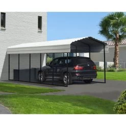 ShelterLogic Arrow Carport, 10'W X 24'L X 9'H -RV Camping Store Sale 381351 EGGSHELL 3