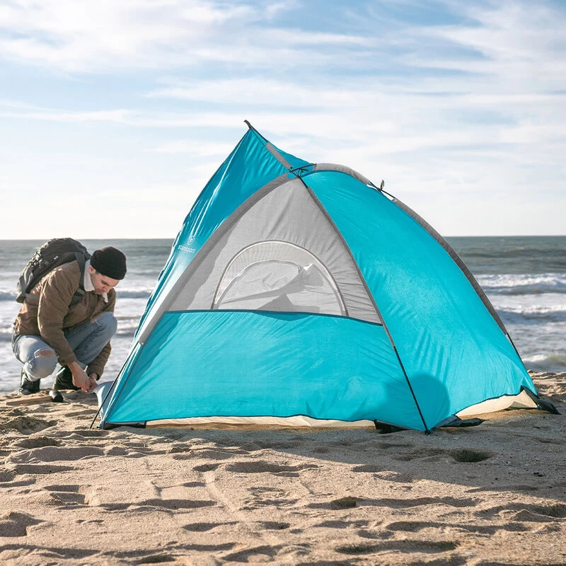 Stansport UPF 50+ Beach Cabana With Zippered Door 9 Stansport UPF 50+ Beach Cabana With Zippered Door - Image 7