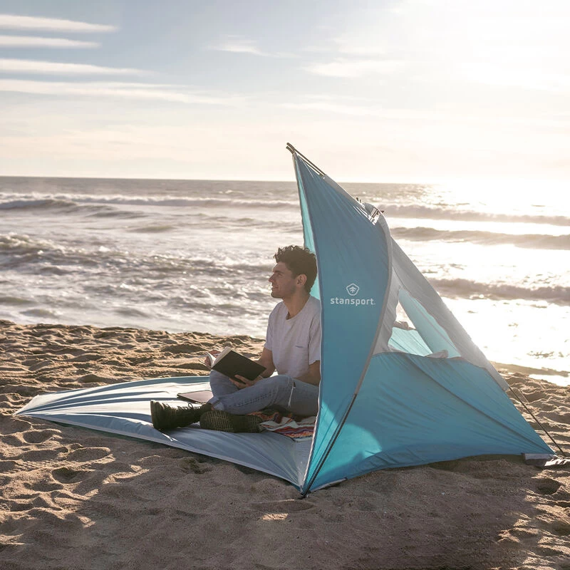 Stansport UPF 50+ Beach Cabana With Zippered Door 10 Stansport UPF 50+ Beach Cabana With Zippered Door - Image 8