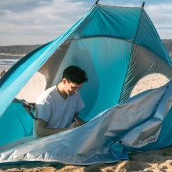 Stansport UPF 50+ Beach Cabana With Zippered Door 21 Stansport UPF 50+ Beach Cabana With Zippered Door -RV Camping Store Sale 381707 9