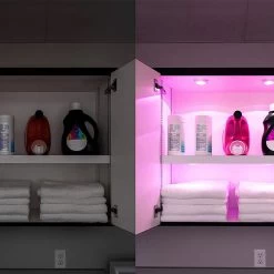 Energizer Battery-Operated Color-Changing LED Puck Light With Remote, 3-Pack -RV Camping Store Sale 382286 9