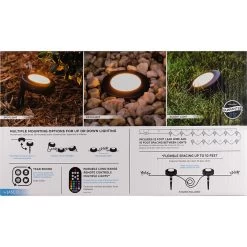 Enbrighten Seasons LED Color-Changing Landscape Lights, 110', 12-Pack -RV Camping Store Sale 382292 5