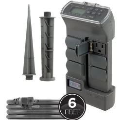 MyTouchSmart Rotatable 6-Outlet Outdoor Stake Timer, 6' Cord