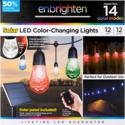Enbrighten USB-Powered Solar Acrylic Cafe String Lights, 12' 19 Enbrighten USB-Powered Solar Acrylic Cafe String Lights, 12' -RV Camping Store Sale 382311 5