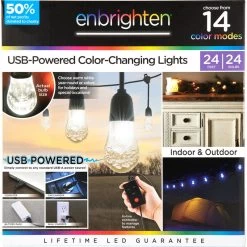 Enbrighten Color-Changing 24' Cafe String Lights 12 Enbrighten Color-Changing 24' Cafe String Lights -RV Camping Store Sale 382316 4
