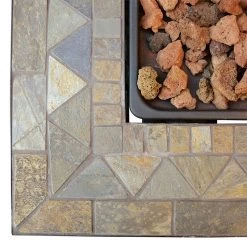 Endless Summer LP Gas Outdoor Fire Pit With Slate Tile Mantel -RV Camping Store Sale 382370 3