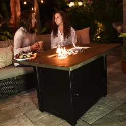 Endless Summer Marc Outdoor Rectangular Steel Frame LP Gas Fire Pit -RV Camping Store Sale 382384 6