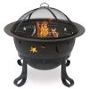 Endless Summer Oil-Rubbed Bronze Wood-Burning Outdoor Fire Pit With Stars And Moons -RV Camping Store Sale 382394 1