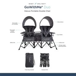 Go With Me Duo Deluxe Portable Double Chair 10 Go With Me Duo Deluxe Portable Double Chair -RV Camping Store Sale 384239 GGRR 3