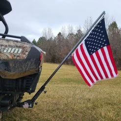 Glory Pole Tiltable 2" Hitch Flagpole Short Mount With 6'6" Flagpole And 4' X 6' American Flag -RV Camping Store Sale 384390 4