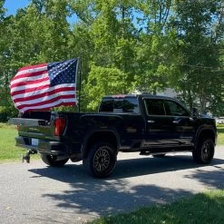 Glory Pole OEM Gooseneck Flagpole Mount With 6' Flagpole For 3' X 5' Flags -RV Camping Store Sale 384391 4