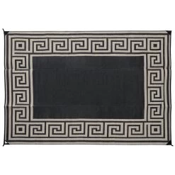Reversible Greek Motif Design Patio Mat