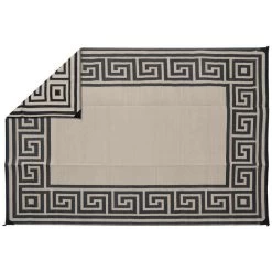 Reversible Greek Motif Design Patio Mat -RV Camping Store Sale 629921 BLCK 4