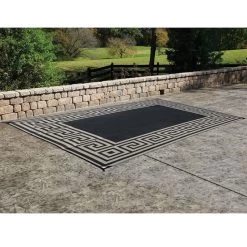 Reversible Greek Motif Design Patio Mat -RV Camping Store Sale 629921 BLCK 7