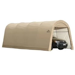ShelterLogic Auto Shelter 10 X 20 X 8 Round Style, Sandstone Cover