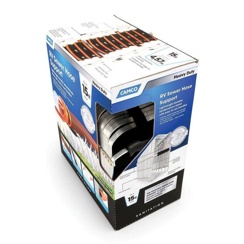 Camco Aluminum Folding Sewer Hose Support 4 Camco Aluminum Folding Sewer Hose Support - Image 2