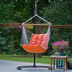 Algoma Sunbrella Soft Comfort Cushion Hanging Chair -RV Camping Store Sale 755733 ORANGERED 11