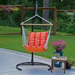 Algoma Sunbrella Soft Comfort Cushion Hanging Chair -RV Camping Store Sale 755733 ORANGERED 12