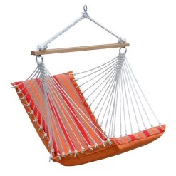 Algoma Sunbrella Soft Comfort Cushion Hanging Chair -RV Camping Store Sale 755733 ORANGERED 2