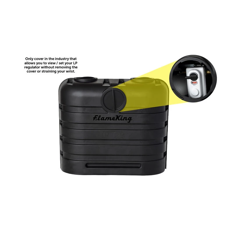 Flame King Dual 30-lb. Propane Tank Cover 9 Flame King Dual 30-lb. Propane Tank Cover - Image 7