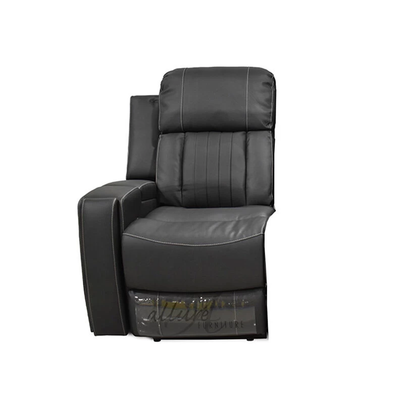 Camping World 88" Manual Entertainment Seating With Drop-Down Center Table, Seaport/Licorice 5 Camping World 88" Manual Entertainment Seating With Drop-Down Center Table, Seaport/Licorice - Image 3